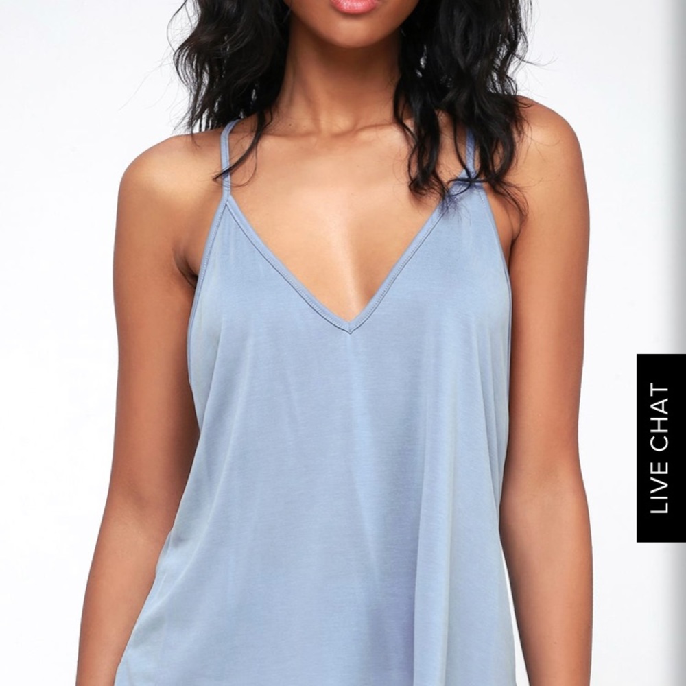 LULUS baby blue tank. Brand new!